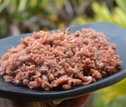 wanche rice na dbeans Wanche rice and beans